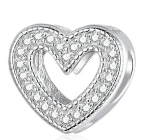 Charms srebrny serce