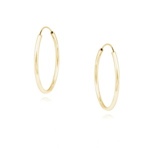 Pozłacane kolczyki kółka