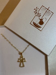 Białe pudełeczko NA CHRZEST na biżuterię