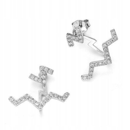 Kolczyki srebrne z cyrkoniami