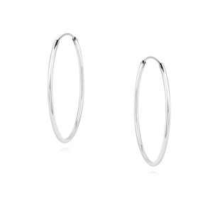 Srebrne kolczyki kółka