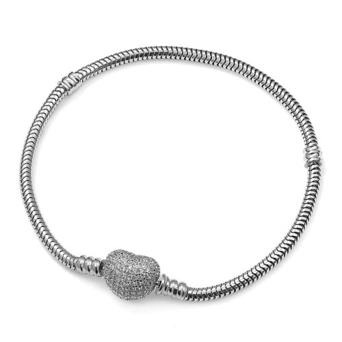 Bransoleta srebrna modułowa