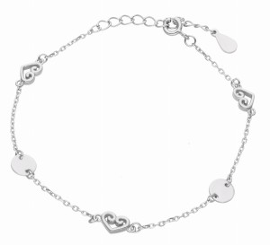 Bransoletka srebrna celebrytka